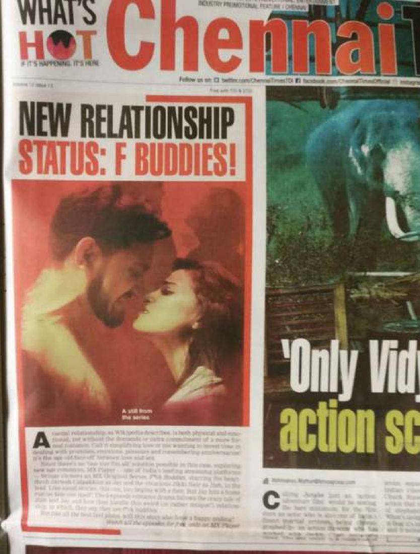 What's Hot Chennai — New Relationship Status: F Buddies!